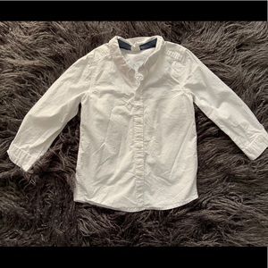 Boys white button down